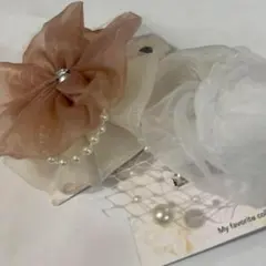 【新品コサージュ2個セット】入学卒業式フォーマルスーツドレス七五三式典パーティー