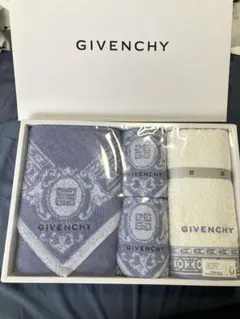 GIVENCHY タオルセット ブルー/ホワイト