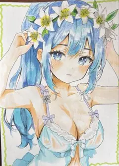 【原画】手描き オリジナルイラスト A5 No.33