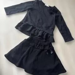SLAP SLIP ブラック トレーナー スカートセット 100