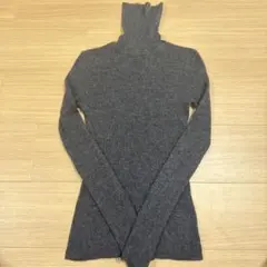 タートルネックセーターチャコールグレー