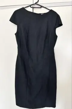ZARA BASIC 黒ワンピースキャップスリーブM MADE IN SPAIN