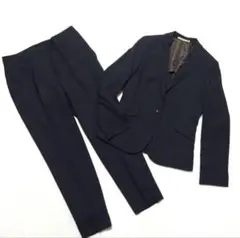 【美品】オリヒカ パンツスーツ セットアップ ウォッシャブル ネイビー M/L