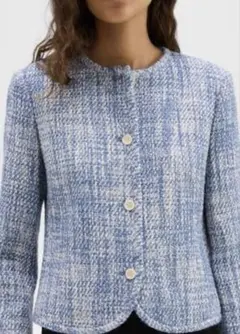 【美品】セオリーTheory 雑誌掲載イタリア生地ツイードジャケット