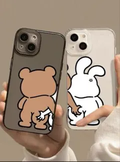 クマとウサギのiPhoneケース2個セット