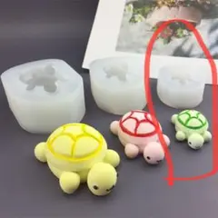 NO 387 シリコンモールド　3D 亀　レジン　アロマ