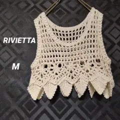 RIVIETTA アイボリー M ベスト　ビスチェ　ナチュラル　森ガール　花柄