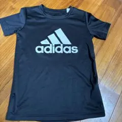 adidas アディダス Tシャツ 130cm ブラック 半袖 スポーツウェア