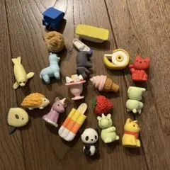 動物・食べ物デザイン消しゴム20個セット