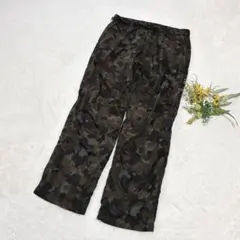 美品✨【ユニクロ】メンズ ウォームイージーパンツ（カモフラ） 迷彩 暖パン L