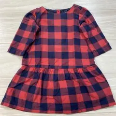 baby GAP ワンピースチュニック 赤チェック 95cm
