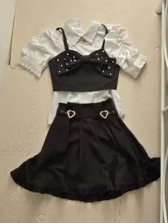 ブラックリボン付きセットアップ