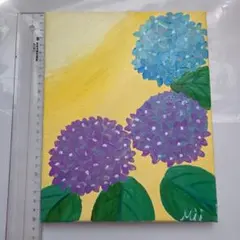 今年89歳になるおばあちゃんの鉛筆画【紫陽花⑧】イラスト 絵画