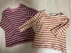 美品⭕️80 ユニクロ 長袖 Tシャツ　2枚セット　女の子　男の子