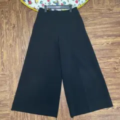 FOXEY NEW YORK フォクシー ブラック ワイドパンツ 40サイズ