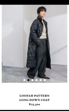 美品WEB限定TAIONタイオンノーリーズヘチマキルトロングダウン ブラック黒