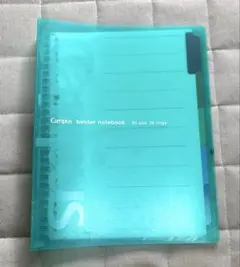 Campusキャンバス バインダーノート B5サイズ 26リング グリーン緑①のサムネイル