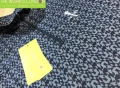 新品HK WORKS LONDON Green ハーフジップ半袖シャツ L