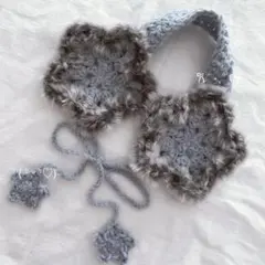 イヤーマフ　y2k ウィッシュコア　水色　星