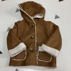 ブラウン フリース風アウター ★美品