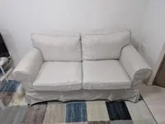 IKEA Ektorp エークトルプソファ 2人がけ カバー付き 2人掛けソファのサムネイル