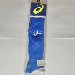 新品未開封 サッカー ソックス 青 M アシックス