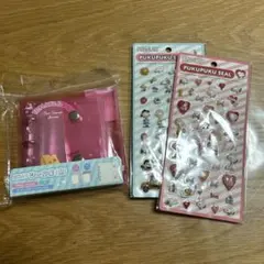 新品　トムとジェリー シール帳 Mサイズ　ピンク　SNOOPYぷくぷくシール