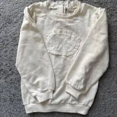 プティマイン petit main レースロゴトレーナー生成130 新品