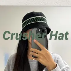 ハンドメイド　帽子　クラッシャーハット　Crusher Hat