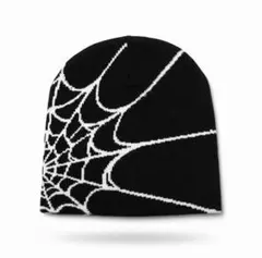 メンズビーニー スパイダー柄