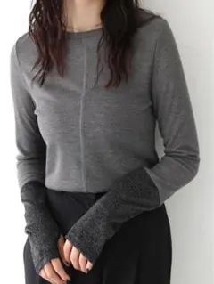 vingtrois (バントロア) 前後2 wayラメ トップス