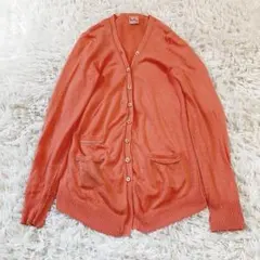 【リネン】Paul Smith　サマーカーディガン　M　オレンジのサムネイル