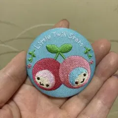 サンリオ シークレット 刺繍缶マグネット キキララ リトルツインスターズ
