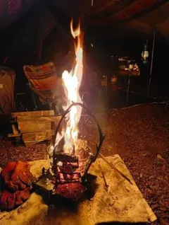 トリパスプロダクツグルグルファイヤーＳ　焚き火台　FUBOU2アイロンセット TRIPATH PRODUCTS トリパスプロダクツ グルグルファイヤー(XS