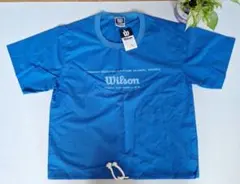 お値下げ❣️【昭和レトロ】新品希少Wilson 青 半袖シャツのサムネイル