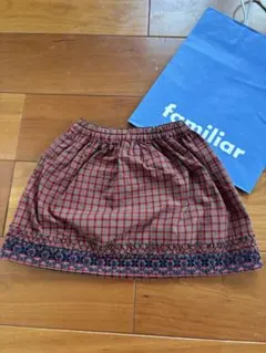 familiar チェック柄スカート 110cm