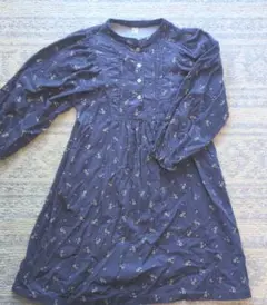 après les cours 花柄ワンピース 130サイズ ネイビー