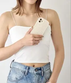 iPhone 14 Pro ケース ホログラム　ホワイト