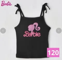 Barbie ノースリーブ タンクトップ ブラック 120cmのサムネイル