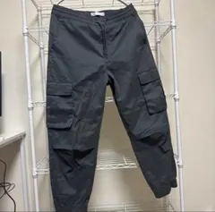 ZARA カーゴパンツ メンズ S グレー　ナイロン ジョガーパンツ