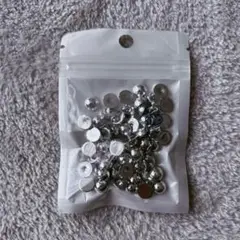 ABS半パールビーズ フラットバック真珠 模造真珠ビーズ 樹脂 DIY