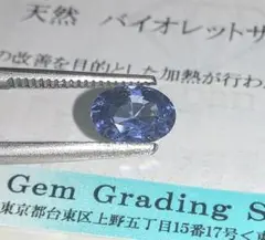 1.123ct 天然バイオレットサファイアルース オーバル 約7.5x5.0mm