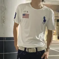 POLO Ralph Lauren Tシャツ ビッグポニーパッチワーク BI95