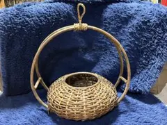 籠 つる籠 ハンドメイド 蔓手組み 自然素材 - メルカリ