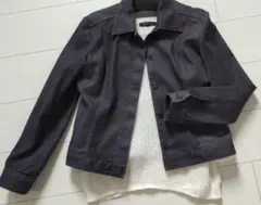 赤のステッチがお洒落なストレッチ ジーンズジャケット LAUTREAMONT