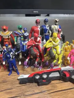 【24時間以内発送】 ライドラプターセット　戦隊モノフィギュアセット