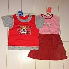 新品110センチ女の子夏物セット半袖ワンピースまとめ売り