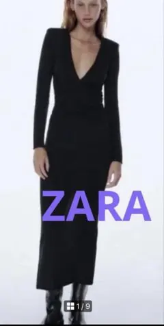 ZARA ドレープニットワンピース新品未使用