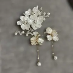 結婚式 ウェディング ヘアアクセ、ピアス