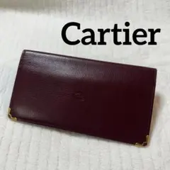新品 Cartier カルティエ マストドゥ サフィアーノ 長財布 本革 レザーのサムネイル